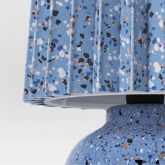 Blue Speckled Table Lamp - Picture 4 of 6